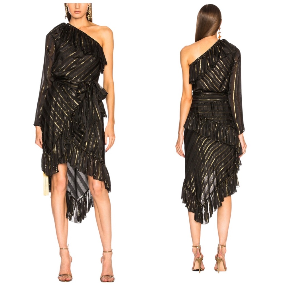 PHILOSOPHY DI LORENZO SERAFINI One Shoulder Asymmetrical Dress